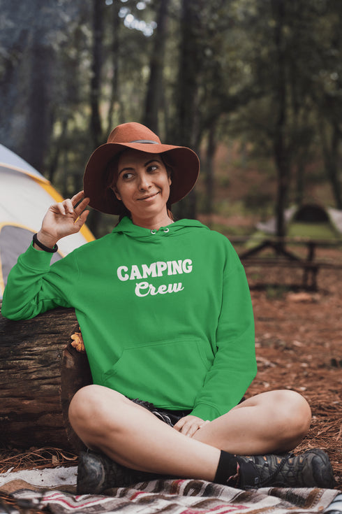 C & Win Sports Camping Crew Hoodie ( Double Sided) Irish Green / S - C & Win Sports